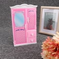thumbnail image 4 of Armario para muñecas, gabinete de almacenamiento rosa, muebles para muñecas, armario para muñecas, rendimiento inigualable, 4 of 8
