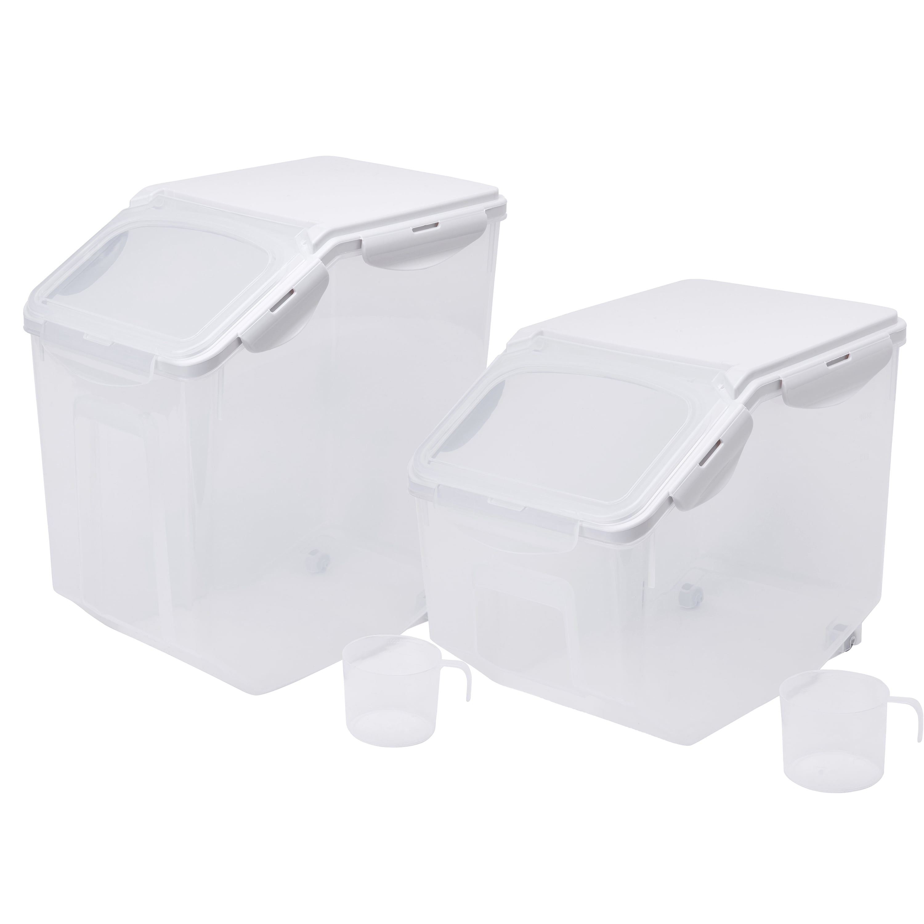 HANAMYA Food Storage Container with Measuring Cup, BPA free, For Rice