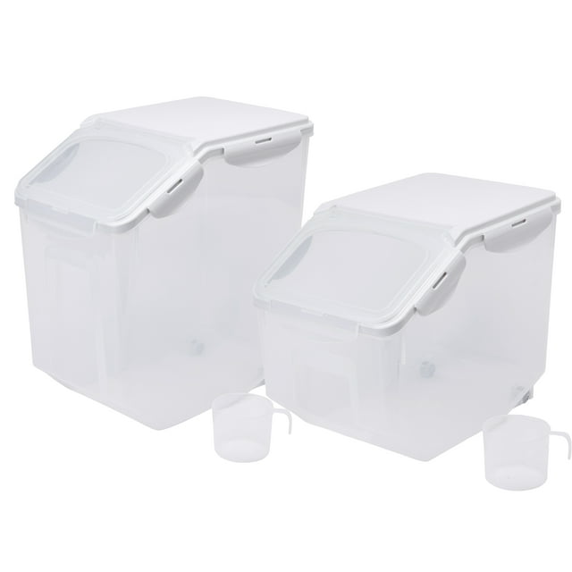 HANAMYA Food Storage Container with Measuring Cup, BPA free, For Rice