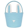 thumbnail image 2 of Cesta de Pascua para niños y bebés, cesta de Pascua para bebé con asa, cesta vacía para huevos de conejito, cestas de Pascua para niños, niñas, bebés, cesta de regalo de Pascua personalizada (azul), 2 of 4