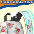 thumbnail image 5 of Pioneer Flower Floral Print Pattern 17" School Backpacks for Teens,Waterproof Oxford Fabric,S-Shape Padded Straps for School,Travel,Hiking,Camping, 5 of 5