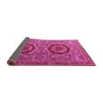 thumbnail image 2 of Ahgly Company Indoor Rectangle Abstract Pink Modern Area Rugs, 5' x 7', 2 of 4