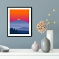 thumbnail image 4 of Designs ByLITA Blue Ridge Mountain Sunset, 5 x 7 Wall Print Inspirational (Unframed) | Beautiful Flowers | Stylish Modern Decoration For The Home and Office, 4 of 4