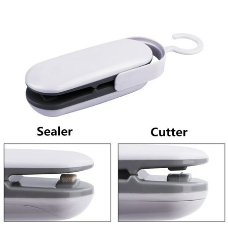 Bag Heat Sealer, Smart Plastic Bag Sealer Heat Sealer Machine for Food Saver or Fresh Mini Heat Sealer, Grey or Brown Color