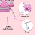 thumbnail image 3 of Cuna Moisés para Bebé Aeiou P759 Bambineto Plegable con Base Rosa, 3 of 5
