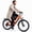 Orange, variant on ESKUTE Adult Electric Bike – 70-Mile Range, 1300W Peak Motor, 28MPH, 840Wh Removable Battery, 26" Tires, 7-Speed Adjustable Stem, Step-Over Ebike, Purple