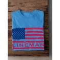 thumbnail image 3 of American Lineman T-Shirt Men -Image by Shutterstock, Male Medium, 3 of 4