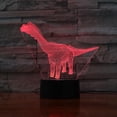 thumbnail image 1 of Lámpara LED de ilusión 3D con luz nocturna, dinosaurio Tanystropheus, 1 of 3