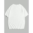 thumbnail image 2 of Men's California Graphic Print Short Sleeve T-Shirt - Soft Breathable Regular Fit Casual Tee for Spring Summer Fall, Machine Washable White with Red Lettering, 2 of 6