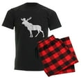 thumbnail image 6 of CafePress - MOOSE Men's Dark Pajamas - Men's Dark Loose Fit Cotton Pajama Set, 6 of 7