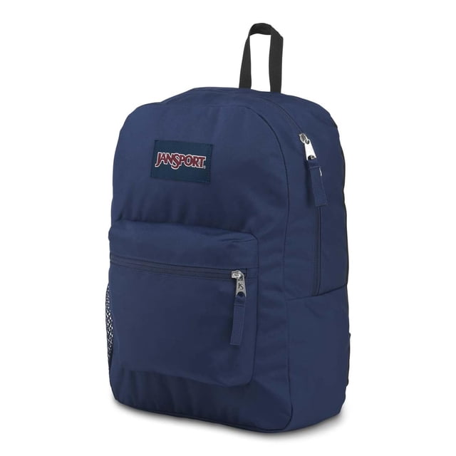 Mochila JanSport Cross Town azul marino para laptop