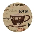 thumbnail image 4 of nygtbtfer Fitted Tablecloth for Round Table,Brown Coffee Bean Cup Seamless Table Cover with Elastic Edge Table Cloth,Black Words Cafe Circle Table Covers for Kitchen Indoor Outdoor Picnic Party 42-46, 4 of 8