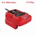 thumbnail image 2 of Enchufe US Charger para Mil*wau*kee Batería Li-ion de 18V 48-11-1862, 48-11-1880, 48-11-1850, 48-11-1852, 48-11-1812 Portátil Mini Rápido Charger con Indicador LED, 2 of 9