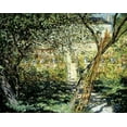 thumbnail image 2 of Monet, Claude 24x20 Gold Ornate Wood Framed with Double Matting Museum Art Print Titled - The Garden of Vetheuil (Le Jardin de Vetheuil), 2 of 4