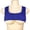 Blue, variant on Ultra Short Solid Round‑Neck Crop Tank Top Super Short Seamless Stretch Fabric Lightweight Breathable Trendy Layering Piece For Festival Beach Club And Casual Summer Looks Wine M