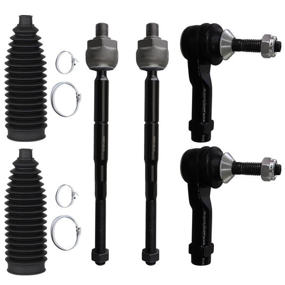 ECCPP 6PCS Front Suspension Kit for 2011-2017 for Ford Explorer 2013-2016 for Lincoln MKT Outer Tie Rod End Inner Tie Rod End