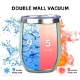 thumbnail image 3 of Vasos Térmicos para Vino YEBTS Life 350mL/Paquete de 4 Acero Inoxidable, 3 of 8