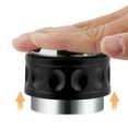 thumbnail image 4 of simhoa Coffee Distorter Double Head Coffee Dispenser Macaron Coffee Cloth Powder Hammer 53mm Black, 4 of 8