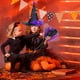 thumbnail image 3 of Set de decoración de brujas de Halloween | Utilería de escoba voladora, sombrero de bruja desmontable, disfraz de plástico y red para disfraces de Halloween | Decoración espeluznante de fiesta, 3 of 7
