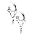 thumbnail image 4 of MasteelfCA 1 Pair Girl Ear Studs Creative Chain Lock Modeling Ear Pendants Accessories, 4 of 8