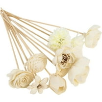 11 Pcs Fragrances Diffuser Stick Artificial Flower Rattan Sticks Diffuser Fireless Fragrance Aromatherapy Stick Replacement Stick Home Decor