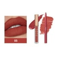 Lizheee Lipstick And Lip Liner Set For Long Lasting Wear And No Cup