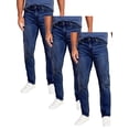 thumbnail image 1 of Men's 3-Pack Flex Stretch Slim Straight Jeans with 5 Pocket (Sizes, 30-42), 1 of 7