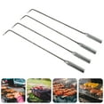 thumbnail image 6 of Baluue 4pcs Stainless Steel Fireplace Tools for Fire Pit Cooking and Ash Cleaning, 6 of 7
