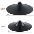 thumbnail image 5 of Drevy 30" Artificial Upholstered Bar Stool, Adjustable Counter Stools Bar Chairs Modern Design Swivel Barstools Hydraulic Stools for Kitchen and Dining Room Set of 2 (FauxFur-Black), 5 of 8