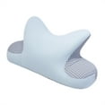 thumbnail image 2 of Almohada para la siesta en el escritorio de la oficina, almohada ergonómica para la siesta, descanso para el almuerzo, suave, transpirable, hielo Azul, 2 of 9