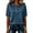 Navy-B#6065nn, variant on Hearthz Polo Shirts for Women 3/4 Sleeve Raglan Women's Button Down Shirts Summer Women's Polo Shirt