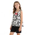 thumbnail image 4 of CYRBOKO Girls Outfit Sets, Sleeveless Casual Knitted Cotton Elastic Waist Summer Tank Tops Sets Black Size 5-6 T, 4 of 9