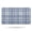 Blue and White Checkered Pattern, variant on Pink and Black Checkered Pattern Non Slip Microfiber Bathroom Rugs, Soft Rubber Backing Bath Mats for Bathroom Floor Tub and Shower,17"x27"