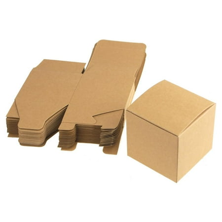 - Cube Paper Gift Boxes, 3-Inch, 24-Piece, Natural
