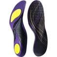 thumbnail image 1 of Purple Insoles for Plantar Fasciitis & Arch Support,Shock-Absorbing,Non-Slip PU Fabric,TPU Anti-Torsion,Pain Relief for Flat Feet,Comfortable Everyday Use,Men & Women Mens 10.5-11/Womens 12.5-13, 1 of 5