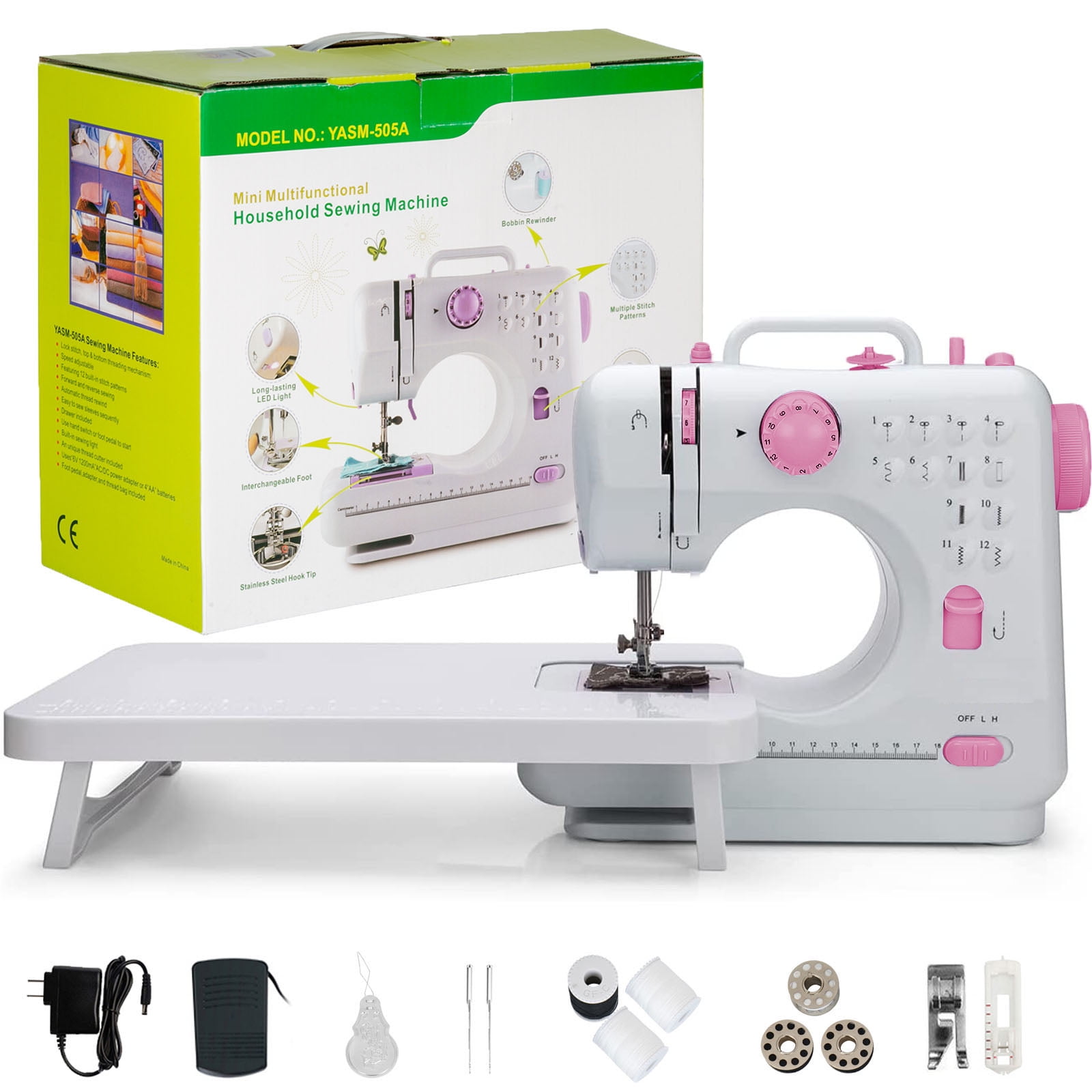 VIFERR Portable Sewing Machine, Mini Sewing Machines 12 Builtin