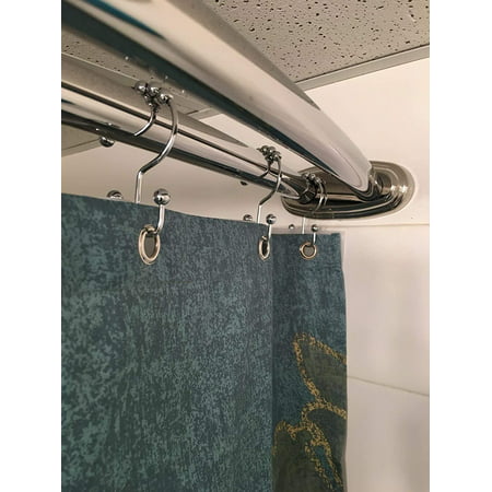 12x Shower Rings Curtain, How To Make Shower Curtain Rings Slide Easier