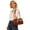 Brown, variant on ibiyuan Women Crossbody Bags Zip Closure Multi Pocket Top Handle Satchel Shoulder Bag for Women, Durable Spacious Crossbody Handbag for Day To Evening Use Anniversary Gifts