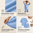 thumbnail image 3 of Women's Two-piece V-neck 3/4-sleeve Top with Shorts Set, Casual Wear, Suitable for Summer Beach Vacation, 3 of 6