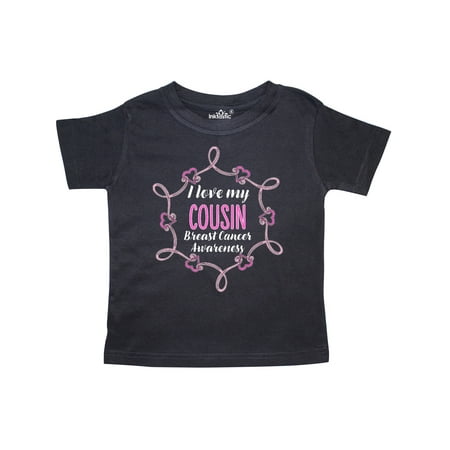 

Inktastic I Love My Cousin- Breast Cancer Awareness Gift Toddler Boy or Toddler Girl T-Shirt