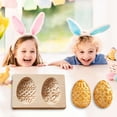 thumbnail image 4 of TERGAYEE Wooden Cookie Molds for Baking,Easter Days Eggs Carved Wooden Cookie Molds,3D Wooden Cookie Cutter Baking Mold for Kitchen DIY and Family Gatherings, 4 of 9