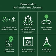 iRobot Roomba 105 Vac Robot Vacuum with AutoEmpty Dock, 75 Days Self-Emptying , Carpet & Hard Floors, Intense Power-Lifting Suction, Avoids Mopping Carpets, LiDAR, Model# Q352020