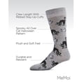 thumbnail image 3 of MeMoi Men's Scary Halloween Black Cat Novelty Crew Sock - Mens - Male, 10-13, Medium Gray Heather, 3 of 8