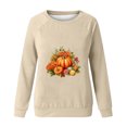 thumbnail image 4 of Pisexur Chandail en Molleton d'Automne Halloween pour Femmes Manches Longues Col Rond Chandails en Molleton Mode Décontracté Surdimensionné Citrouille Graphique Chandails en Molleton Chandail Tops Grande Taille Chandail en Molleton P-3TG, 4 of 4