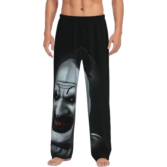 Terrifier Pajama Pants for Men, Super Soft All over Print Lounge Pants Sleepwear Bottom with Pockets Drawstring