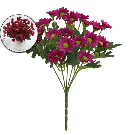 Artificial Flowers for Outdoors Silk Flowers UV Resistant Faux Flowers for Outdoor Planters Realistic Spring Decor Artificial Dahlia Flowers for Front Door Porch Patio Balcony Yard
