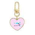 thumbnail image 1 of Killed Animals Hunts Art Deco Fashion Gold Heart Keychain Metal Keyring Holder, 1 of 3