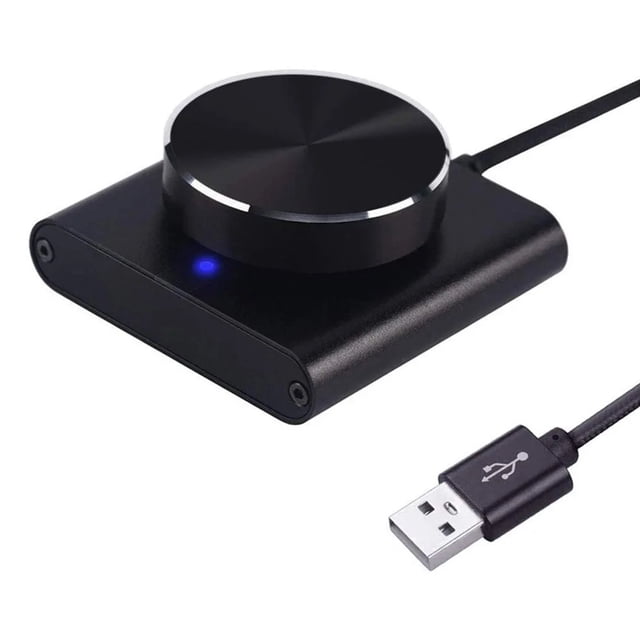Controlador de volumen USB sin pérdidas para PC, portátil, altavoz, perilla de ajuste, función de control digital para Windows y MAC OS