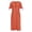 Red, variant on Antinious Summer Beach Dresses for Women,Casual Dresses for Women Solid Pocket Short Sleeve Round Neck Dress,Sky Blue,XXL