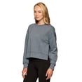 thumbnail image 4 of RBX Active Women's Ultra Soft Athleisure Crewneck Cropped Sweatshirt, 4 of 5